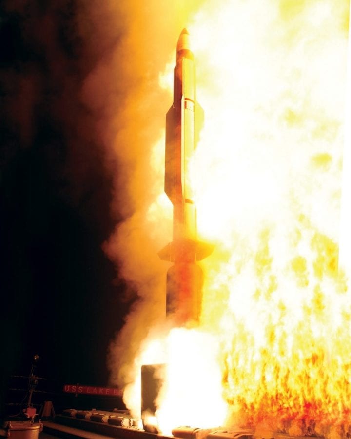 sm 3 missile launch