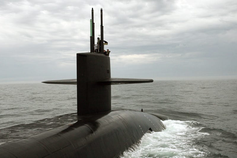 ohio class submarine antenna profile