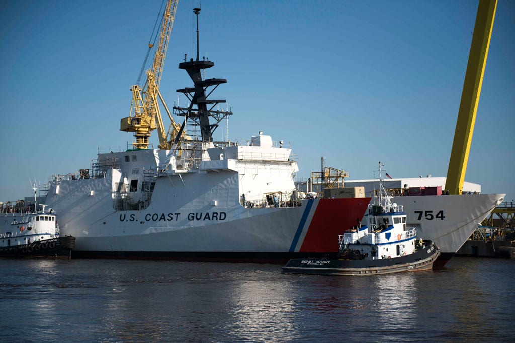 New National Security Cutter James Christening | Defense Media Network