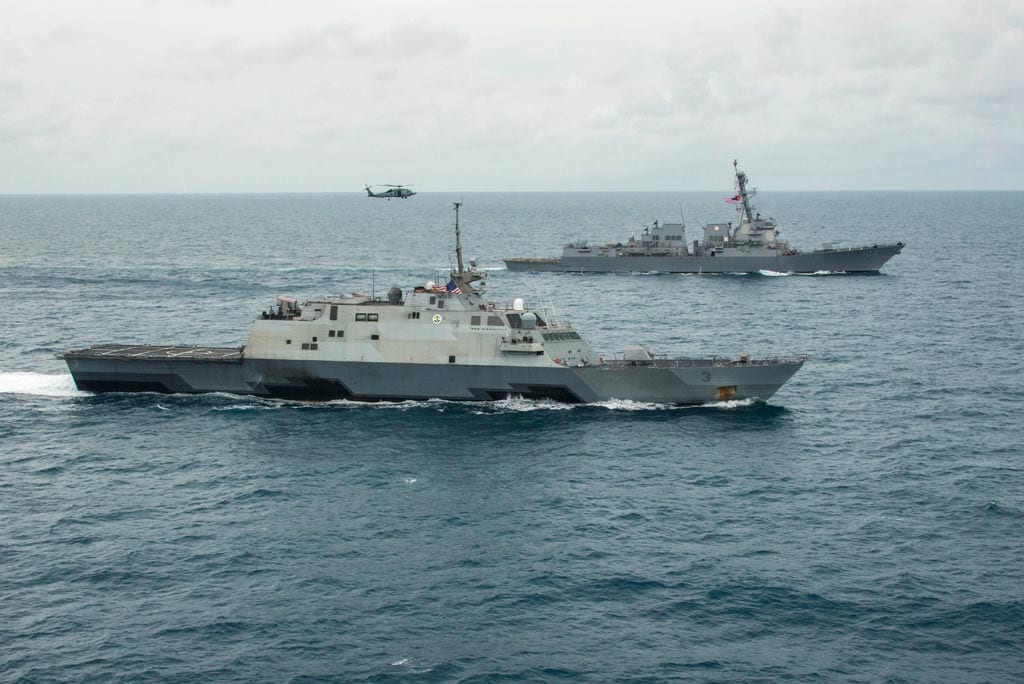 USS Fort Worth Rides Out Heavy Seas | Defense Media Network