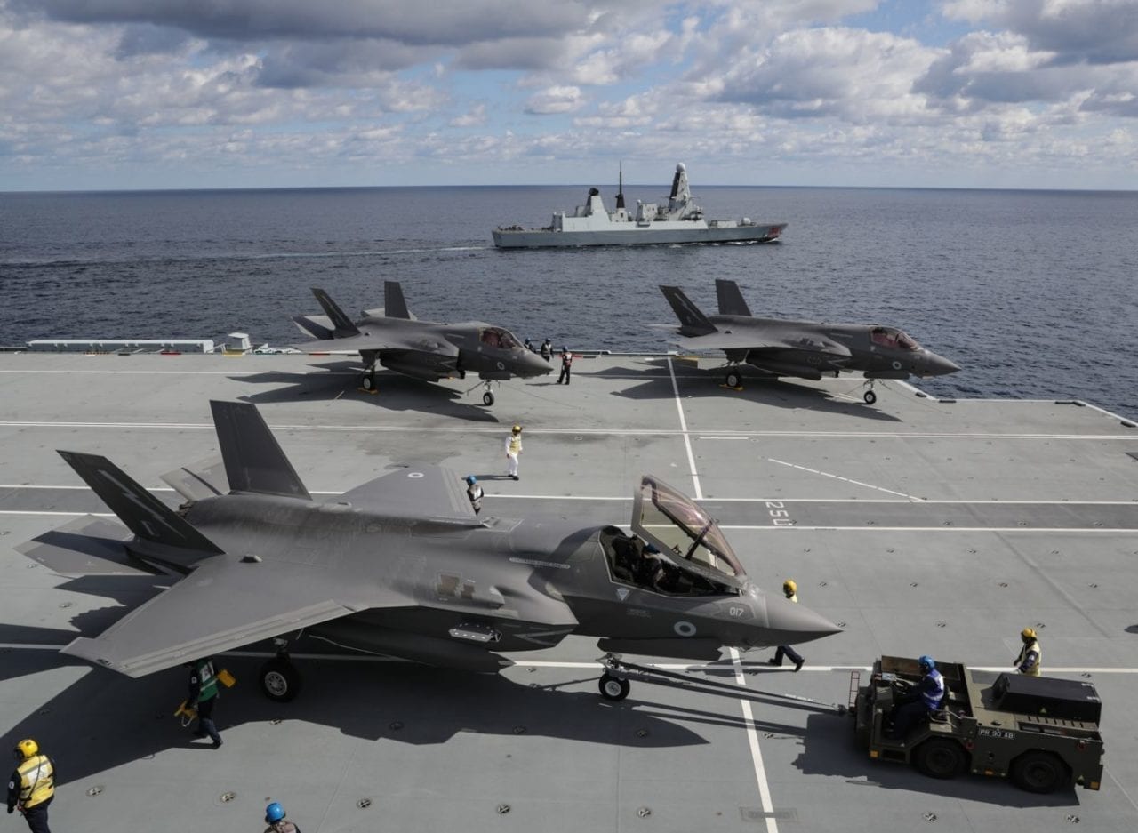 First UK F-35 Lightning Jets Land On HMS Queen Elizabeth | Defense ...