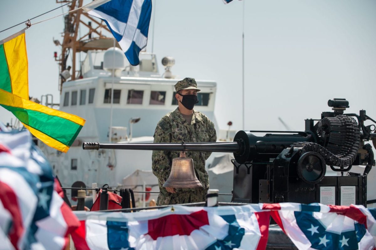 U.S. Coast Guard Decommissions Bahrain-Based Cutters USCGC Aquidneck ...